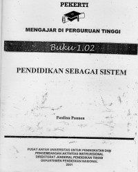 Pendidikan Sebagai Sistem